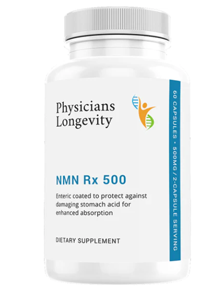 NMN Rx 500 (500 mg per 2 capsule serving, 60 capsules) - Clinical Nutrients