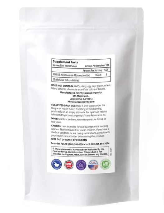 NMN Rx Powder (100 grams) - Clinical Nutrients