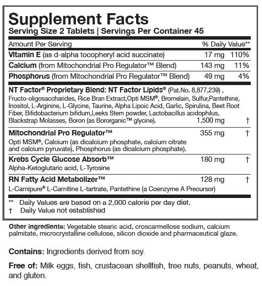NT Factor Energy (GMO-free) - Clinical Nutrients