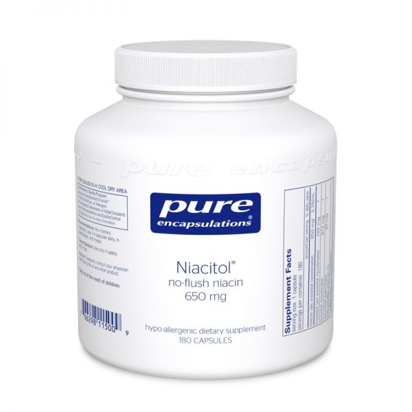 Niacitol-no-flush niacin 650 mg 180 C - Clinical Nutrients