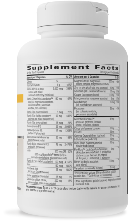 NutriVitamin Enzyme Complex without Iron 180 caps - Clinical Nutrients