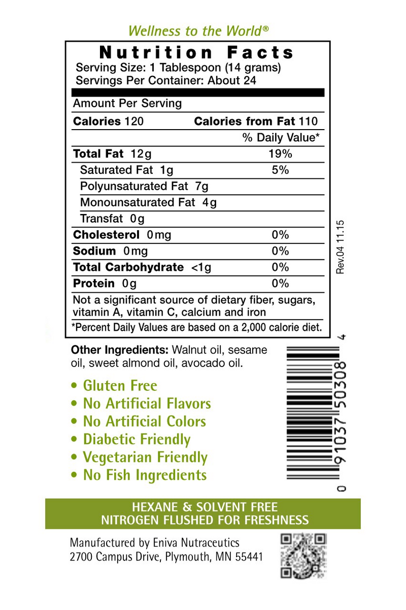 Omega 3-6-9 Salad Oil (12 oz) - Clinical Nutrients