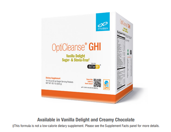 OptiCleanse® GHI Creamy Chocolate Sugar- & Stevia-Free 20 Servings - Clinical Nutrients