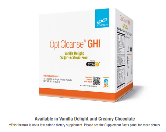 OptiCleanse® GHI Vanilla Delight Sugar- & Stevia-Free 20 servinf - Clinical Nutrients