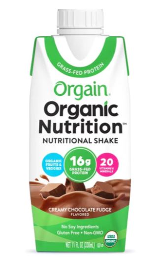 Organic Nutrition Shake Creamy Chocolate Fudge Single Serving Pack - Clinical Nutrients