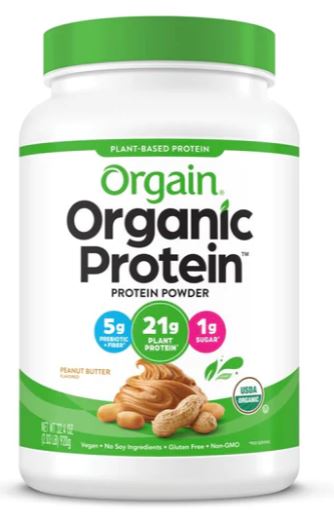 Organic Protein Powder Plant Based Peanut Butter 20 Servings - Clinical Nutrients