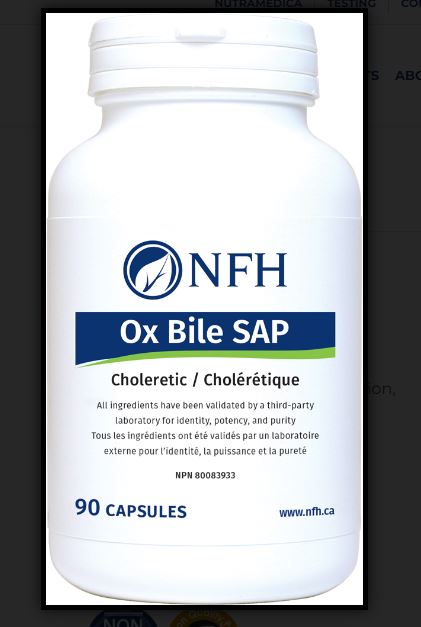 Ox Bile SAP 90 Capsules - Clinical Nutrients
