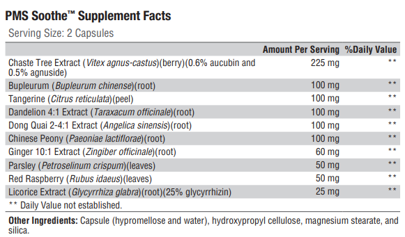 PMS Soothe™ 60 Capsules - Clinical Nutrients