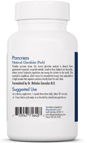Pancreas Pork 60 Capsules - Clinical Nutrients