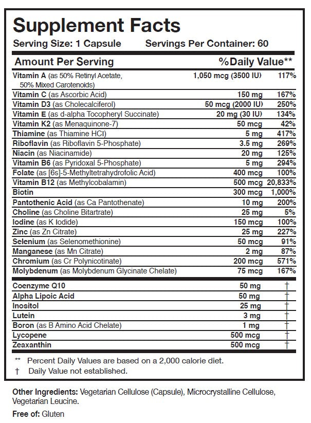 Physician's Daily Multivitamin + D3 - Clinical Nutrients