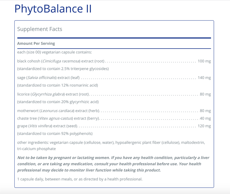PhytoBalance II 120 C - Clinical Nutrients