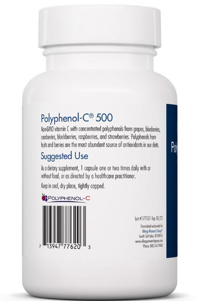 Polyphenol-C® 500 90 Vegetarian Capsules - Clinical Nutrients