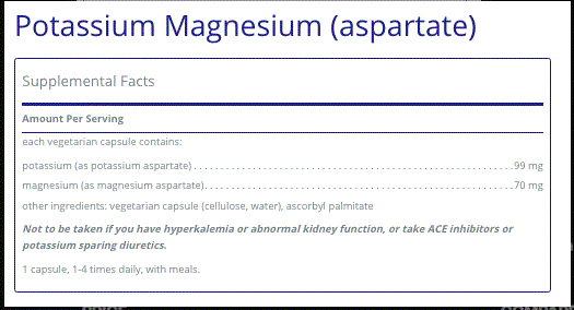 Potassium Magnesium aspartate 90 C - Clinical Nutrients