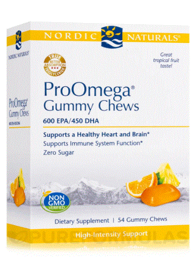 ProOmega® Tropical Fruit 54 Gummy Chews - Clinical Nutrients