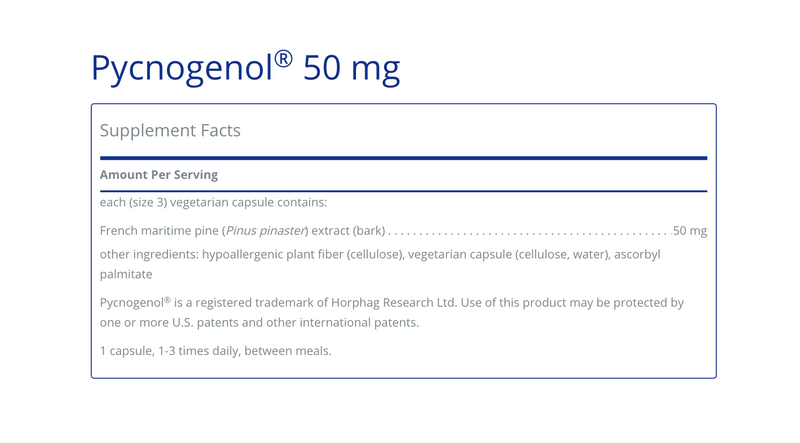 Pycnogenol 50 mg 60 C - Clinical Nutrients