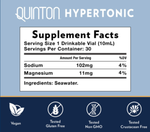 Quinton Hypertonic, 30 amps - Clinical Nutrients