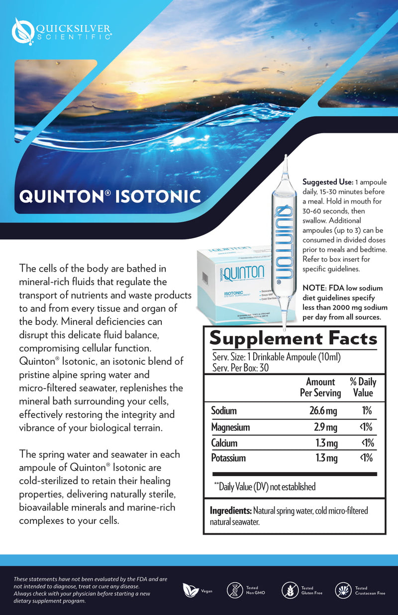 Quinton Isotonic, 30 Amps - Clinical Nutrients