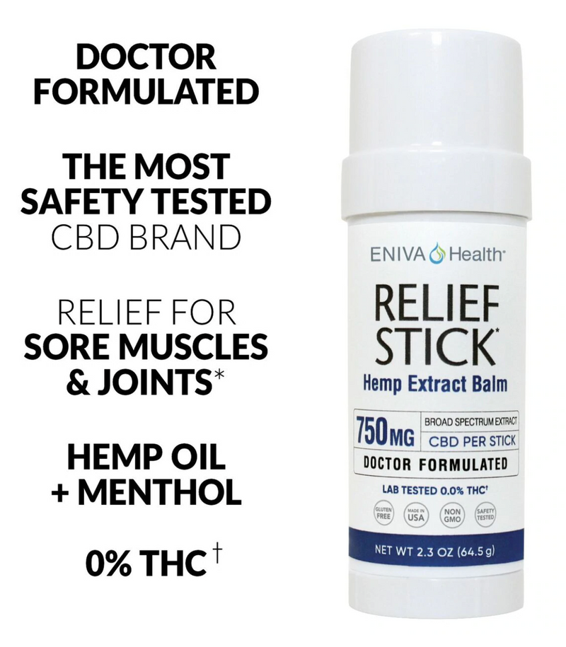 Relief Stick Hemp Extract Balm (750 mg) - Clinical Nutrients