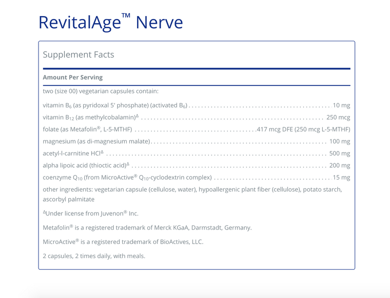 RevitalAge Nerve 120 C - Clinical Nutrients