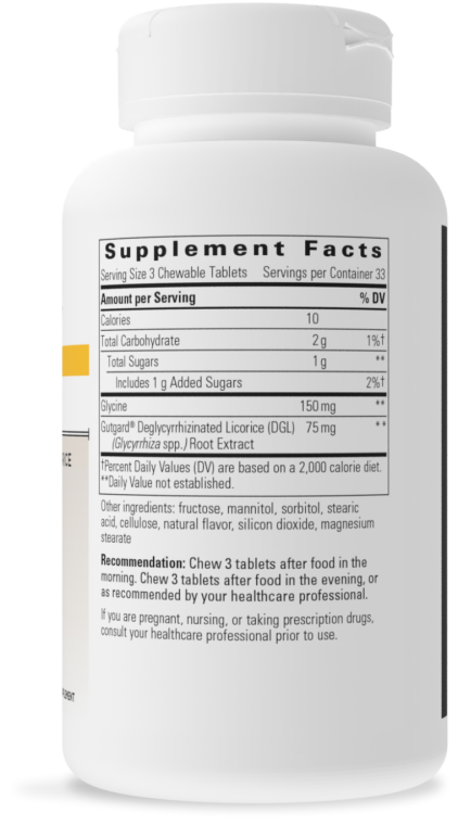 Rhizinate® Deglycyrrhizinated Licorice - Original Flavor 100 chew tabs - Clinical Nutrients