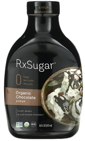RxSugar® Organic Chocolate Syrup 16 fl oz - Clinical Nutrients