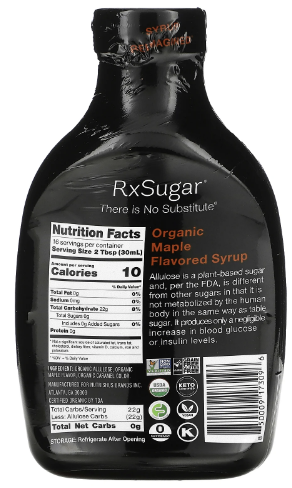 RxSugar® Organic Maple Syrup 16 fl oz - Clinical Nutrients