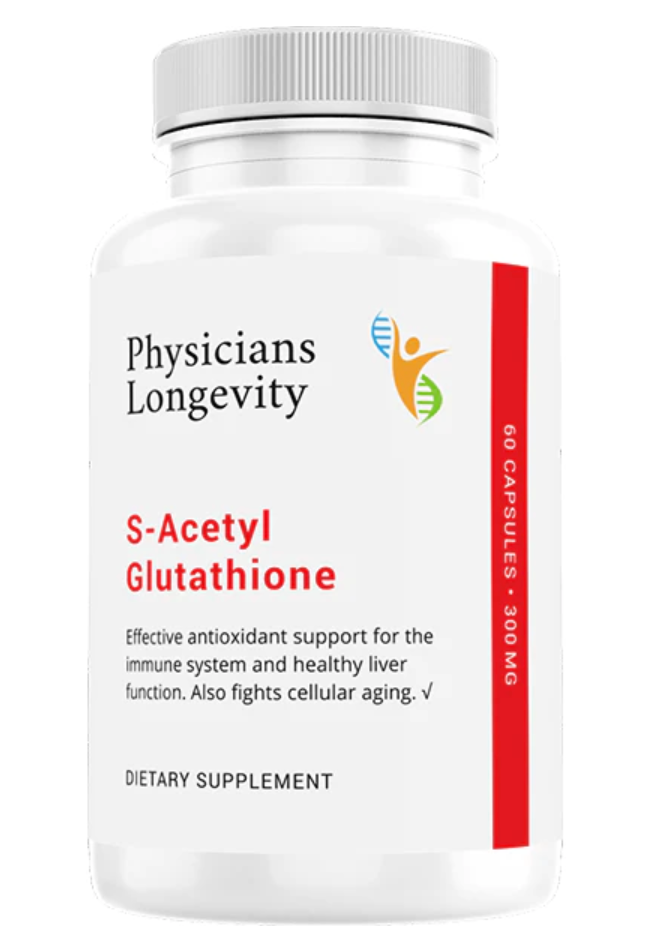 S-Acetyl Glutathione (300 mg, 60 capsules) - Clinical Nutrients