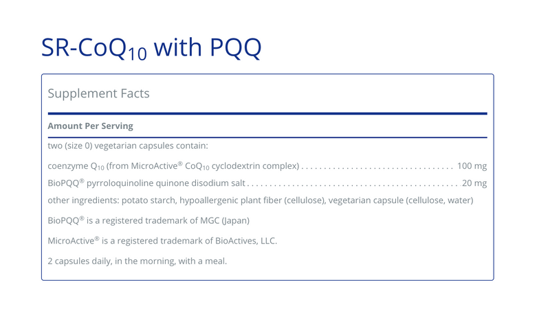 SR-CoQ10 with PQQ 60 C - Clinical Nutrients