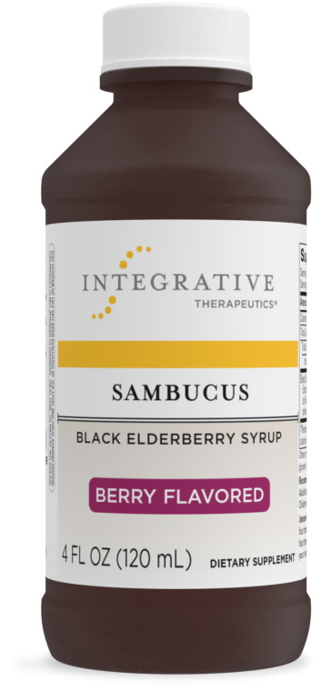 Sambucus Black Elderberry Syrup - Berry Flavored 4 fl. oz - Clinical Nutrients