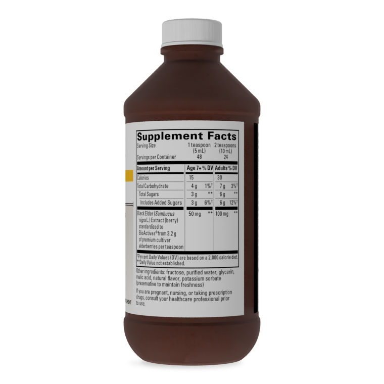 Sambucus Black Elderberry Syrup - Berry Flavored 4 fl. oz - Clinical Nutrients