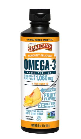 Seriously Delicious Omega-3 Mango Peach Smoothie 16 oz - Clinical Nutrients