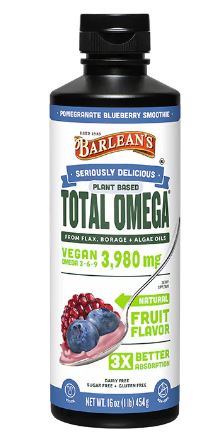 Seriously Delicious Plant Based Total Omega Pomegranate Blueberry Smoothie 16 oz - Clinical Nutrients