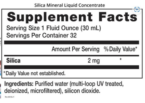 Silica Concentrate 32 oz - Clinical Nutrients