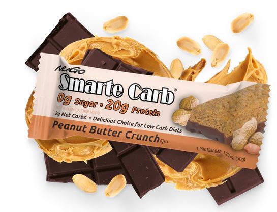 Smarte Carb Peanut Butter Crunch 12 Bars - Clinical Nutrients