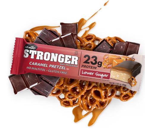 Stronger Caramel Pretzel 12 Bars - Clinical Nutrients