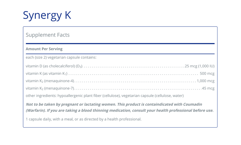 Synergy K IMPROVED 120C - Clinical Nutrients