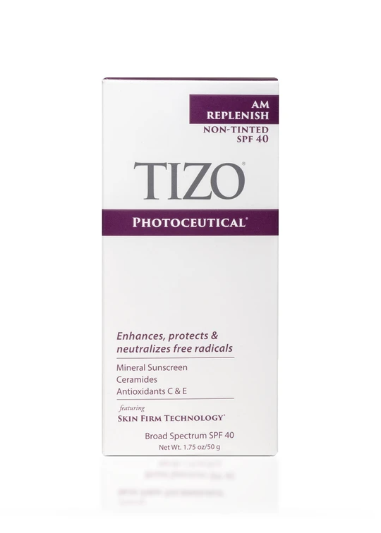 TIZO AM Replenish Non-tinted SPF 40 - Clinical Nutrients