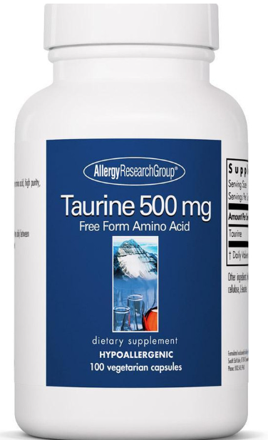 Taurine 500 mg 100 Capsules - Clinical Nutrients