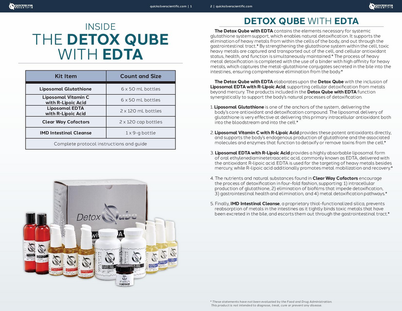 The Detox Qube with EDTA - Clinical Nutrients