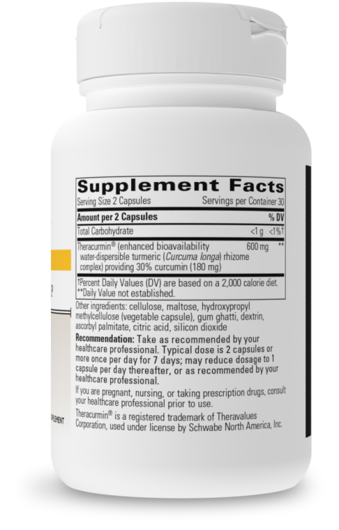Theracurmin HP 60 veg caps - Clinical Nutrients