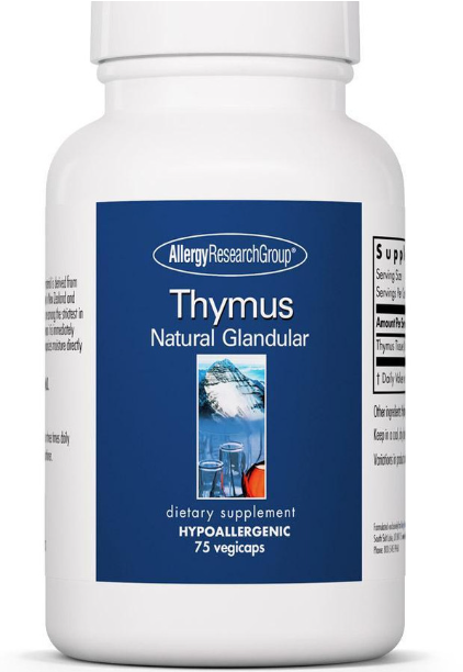 Thymus Natural Glandular 75 Capsules - Clinical Nutrients