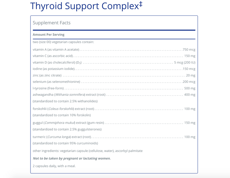 Thyroid Support Complex 120C - Clinical Nutrients