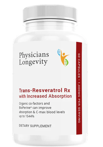 Trans-Resveratrol Rx (1000 mg per 2 capsule serving, 60 capsules) - Clinical Nutrients