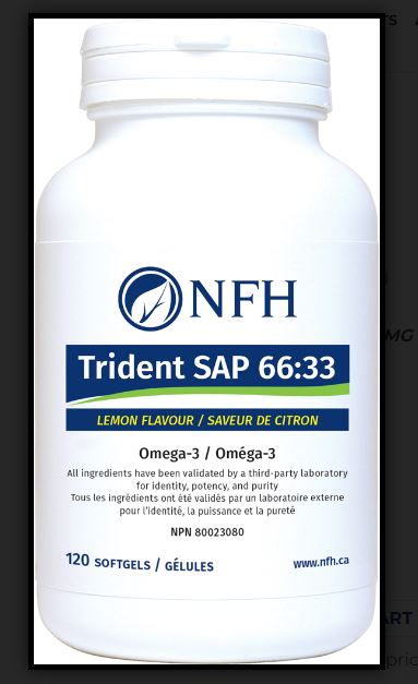 Trident SAP 66:33 Lemon 120 Softgels - Clinical Nutrients