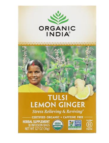Tulsi Lemon Ginger 18 Bags - Clinical Nutrients