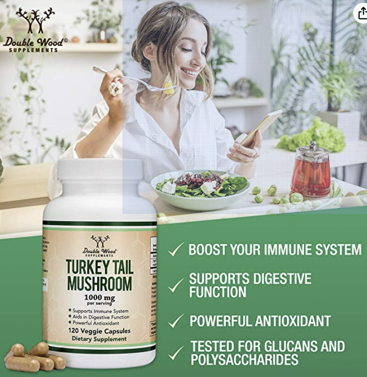 Turkey Tail 60 Capsules - Clinical Nutrients