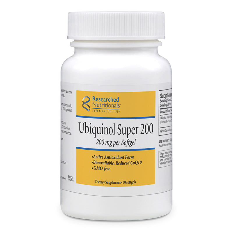 Ubiquinol Super 200 - GMO-free - Clinical Nutrients