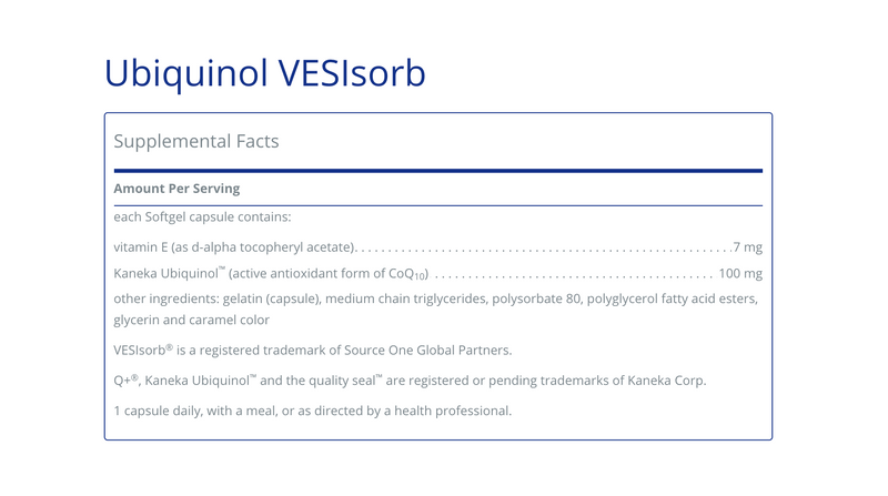 Ubiquinol VESIsorb 60C - Clinical Nutrients