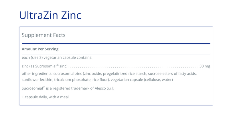UltraZin Zinc 90 C - Clinical Nutrients