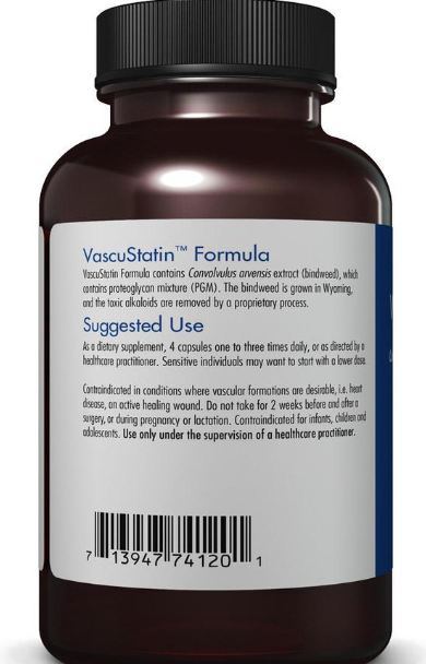 VascuStatin Formula 120 Capsules - Clinical Nutrients